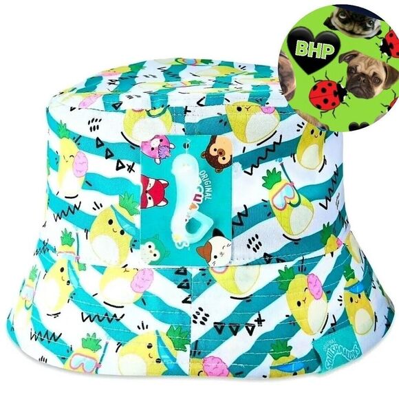 Squishmallows Maui Pineapple Bucket Hat NWT - Picture 1 of 4
